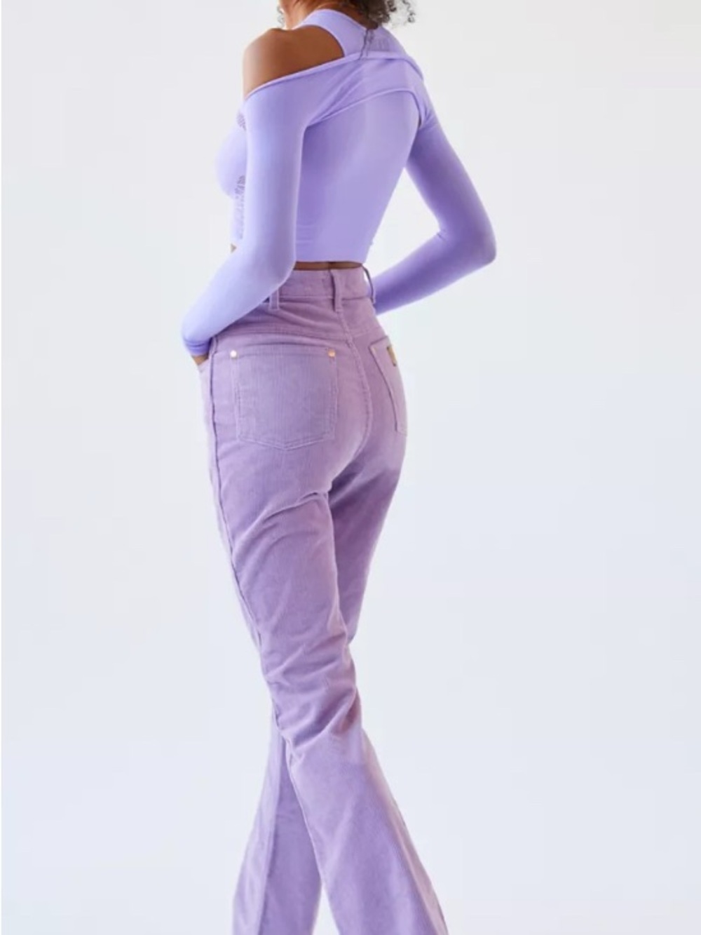 Wrangler Westward Corduroy Purple Bootcut Pants Urban Outfitters NWT - 24 X 32 - Picture 4 of 15